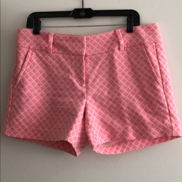 Ann Taylor Modern Fit Quilted Cty Short pink check - Picture 3 of 9